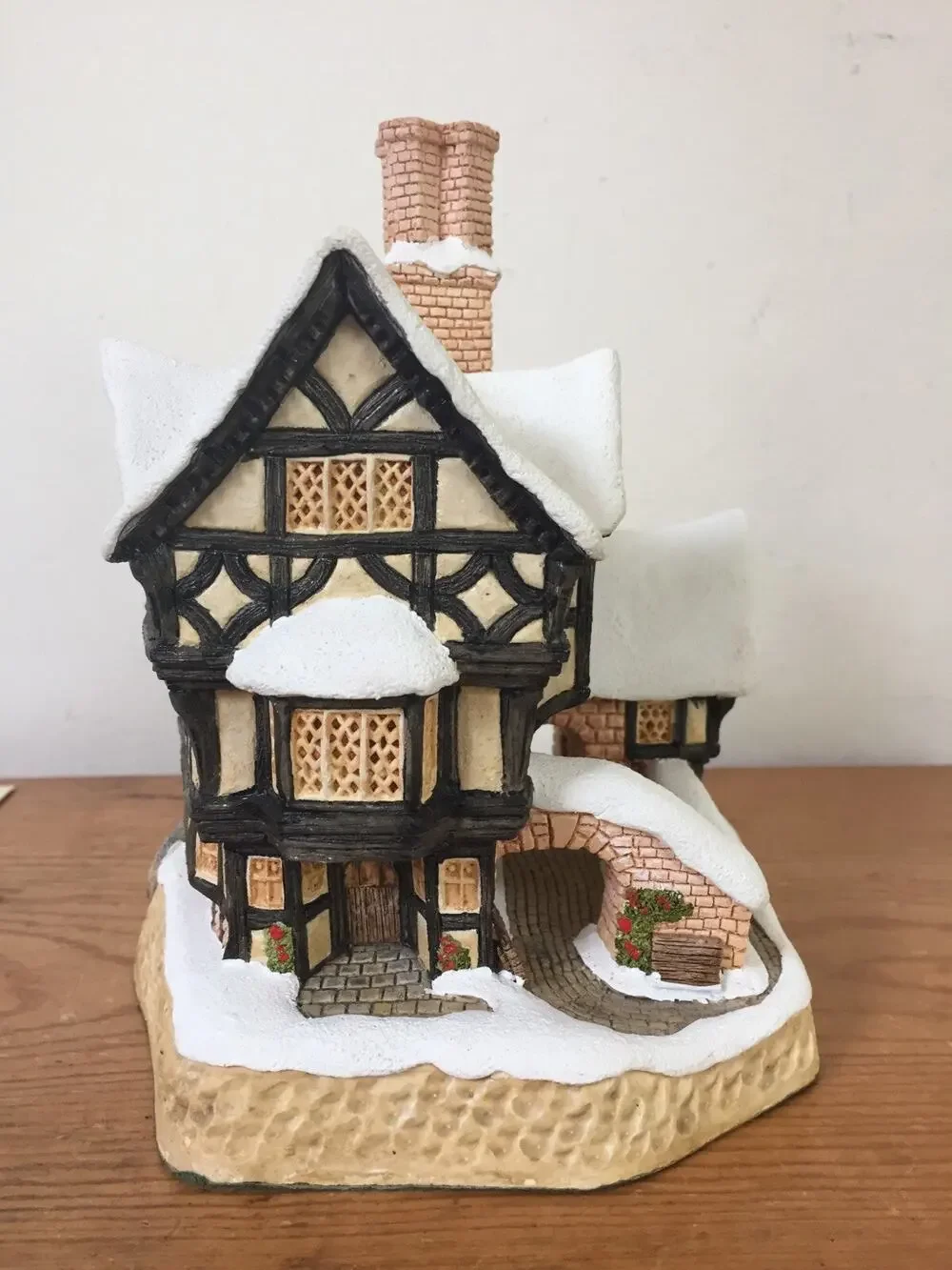 Vtg 1990 David Winter Cottages Mister Fezziwigs Emporium Christmas Box w COA